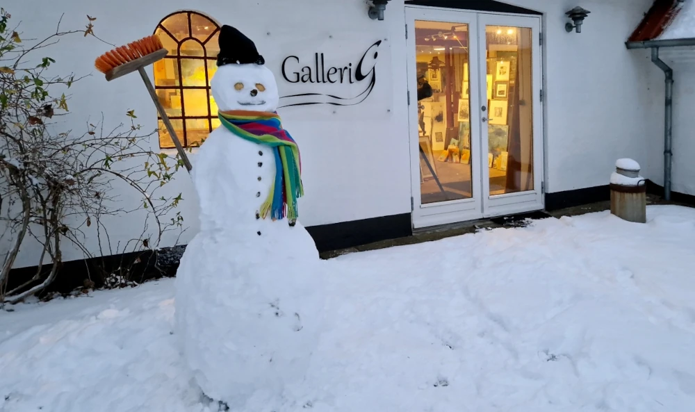 Indgangspartiet ved Galleri GlobArt på Enggaarden  i Stoholm